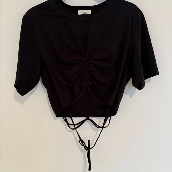 A.L.C. Jane Tie Front Crop Top - Picture 2 of 5